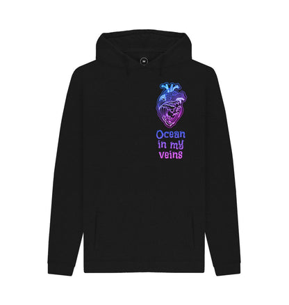 Black Men's Remill Hoodie \"Ocean in my veins\"