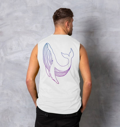 White Men's Vest "Ocean in my veins" back