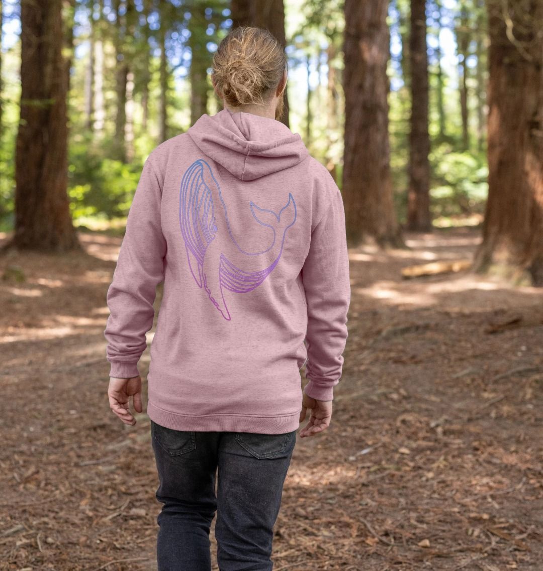 Sunset Pink Men's Remill Hoodie "Ocean in my veins" back