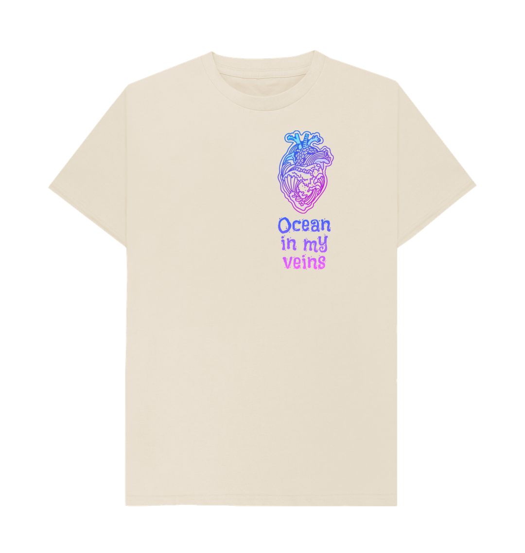 Oat Men's Basic T-shirt \"Ocean in my veins\"