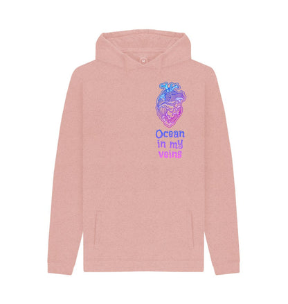 Sunset Pink Men's Remill Hoodie \"Ocean in my veins\"